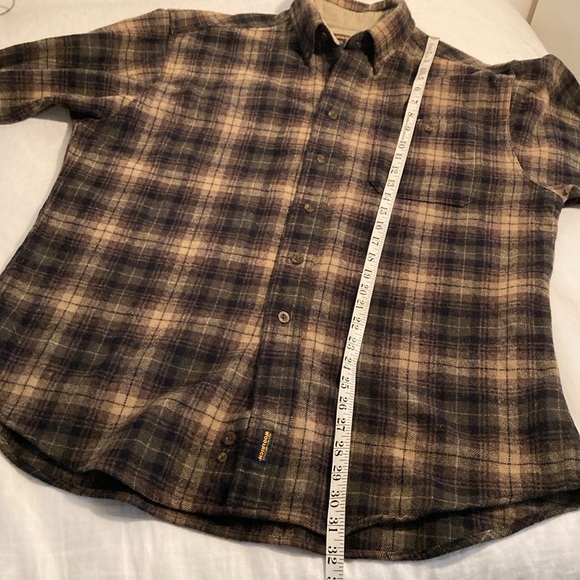 Woolrich wool blend plaid warm shirt XL - Picture 7 of 16